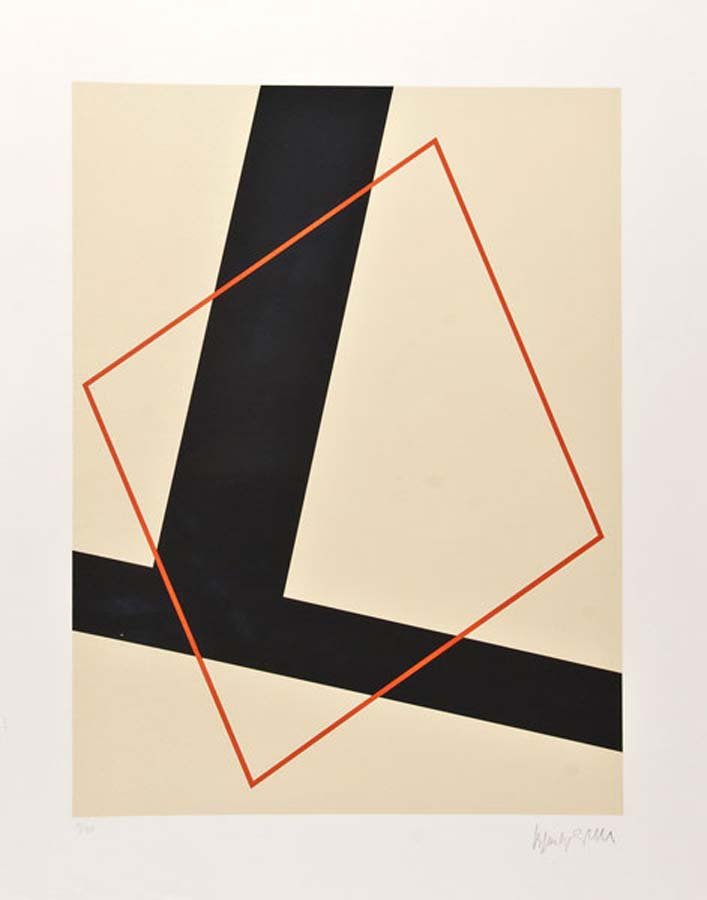 Vordemberge-Gildewart -Untitled Modernist (1936) Icon Friedrich Composition